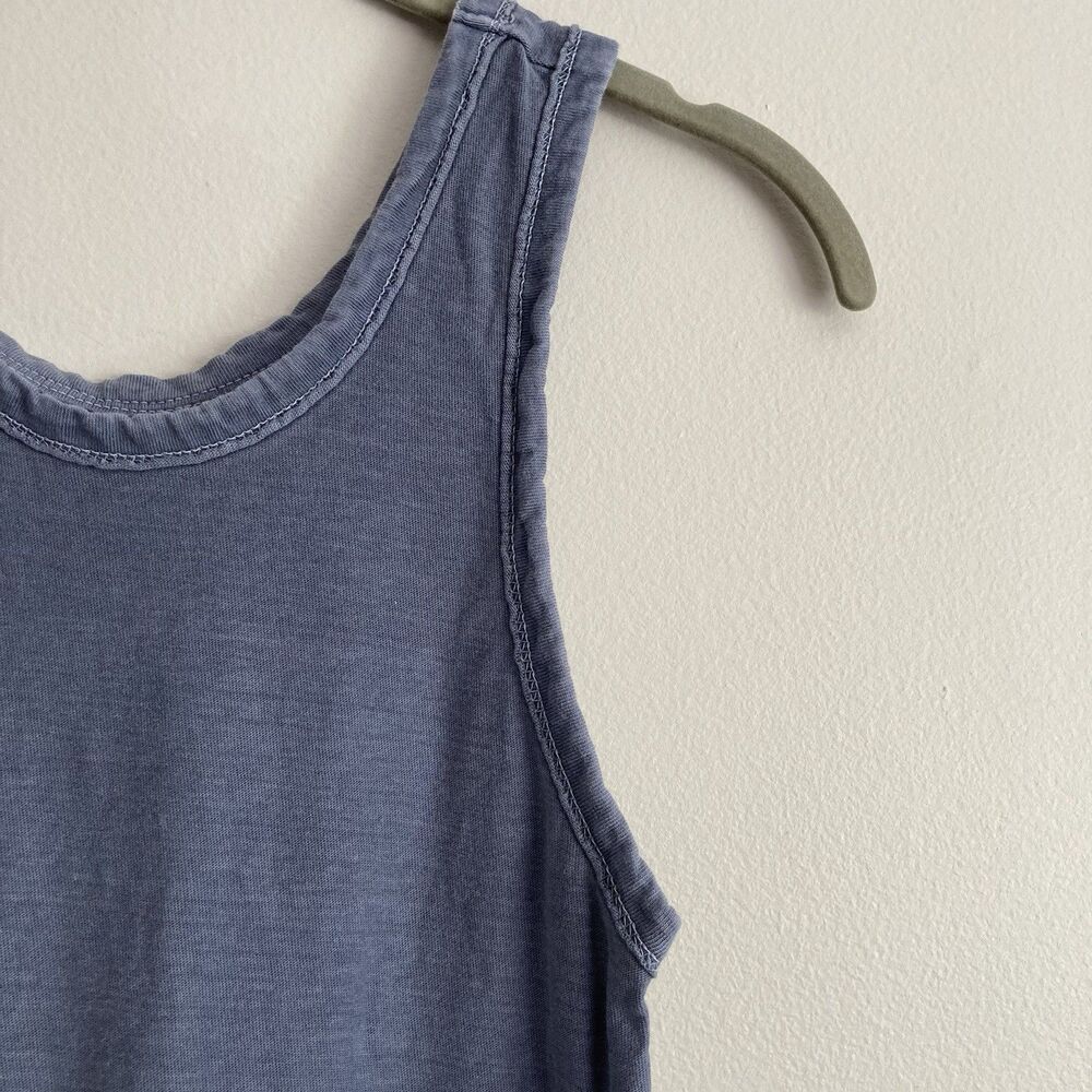 Free People Movement Womens Blue Gray 100% Cotton Tank Top Size XS Basic - Picture 4 of 8